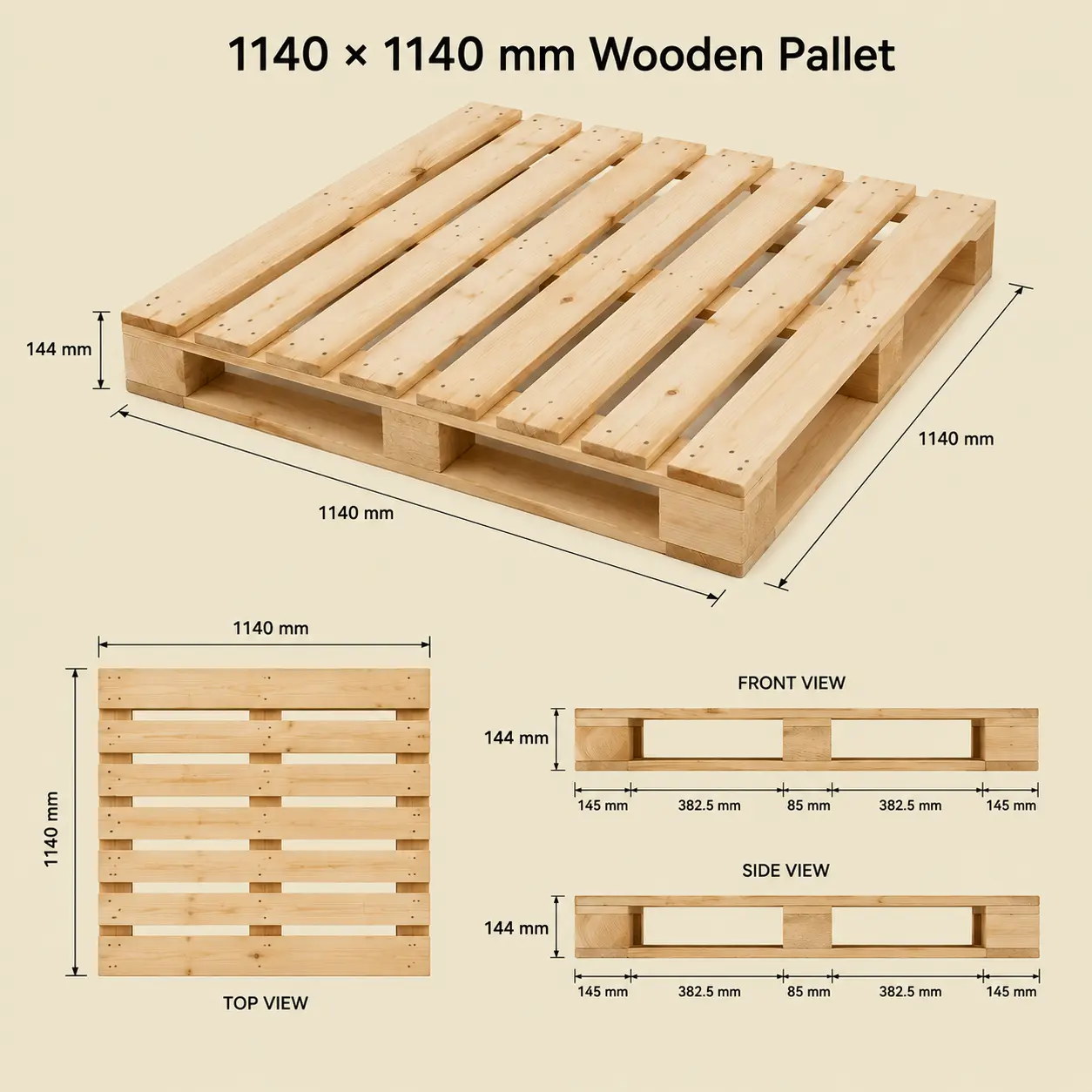 1100x1100 wooden pallets