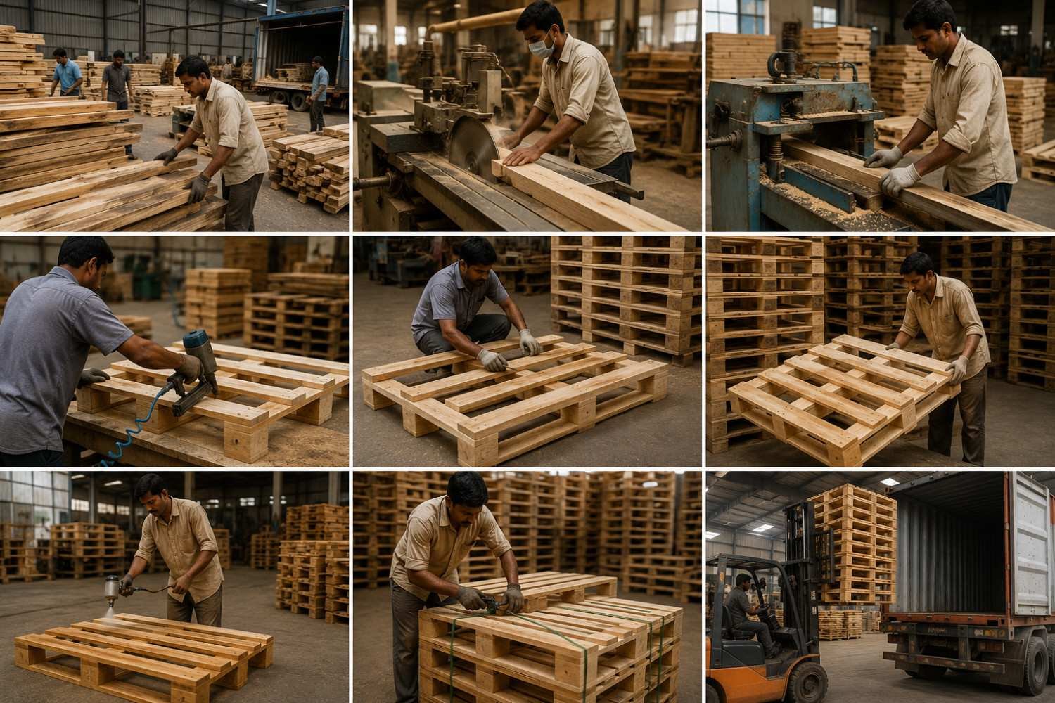 Our Wooden Pallet Manufacturing Process in Mumbai
